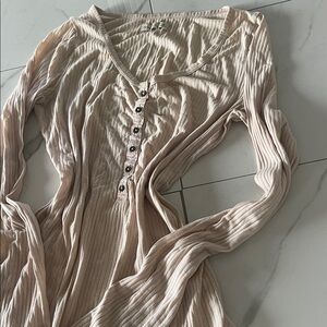 Abercrombie & Fitch Beige Textured Fabric